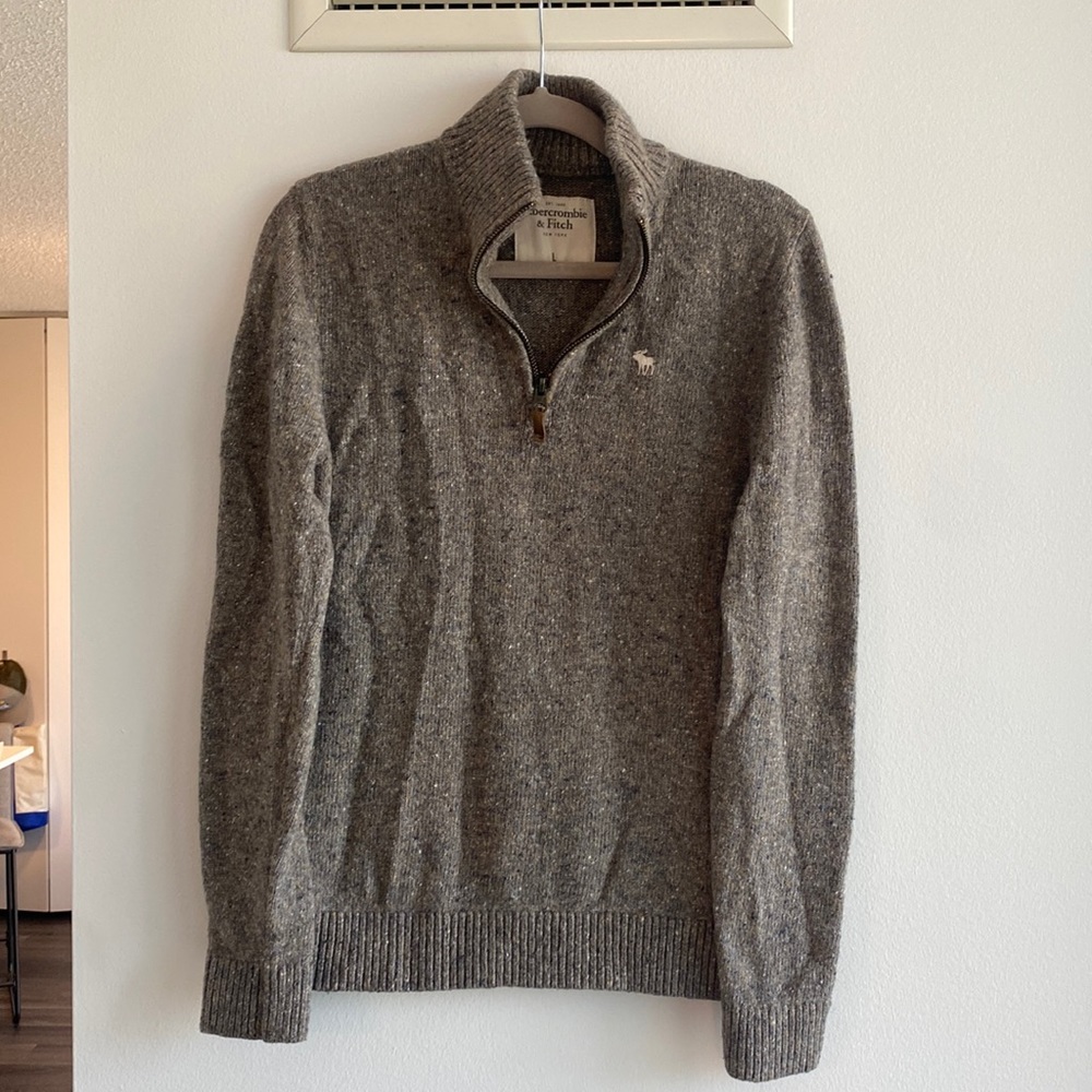 Abercrombie & Fitch knit quarter-zip